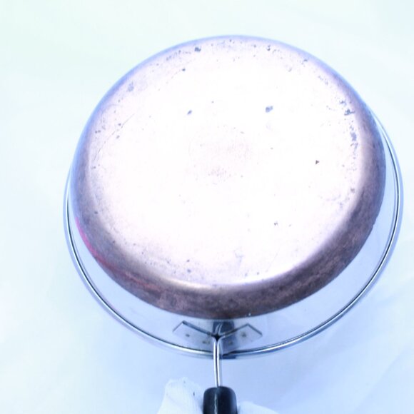 Revere Ware 1801 Copper Bottom Mini Frypan - 3.75 Inch x 1 Inch - Vintage - Picture 4 of 6